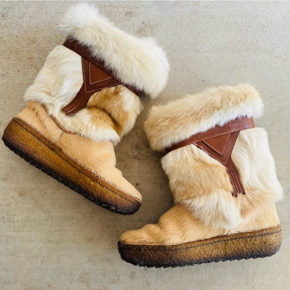 TECNICA | Brown Fur Leather Winter Boots 37 - Picture 2 of 12